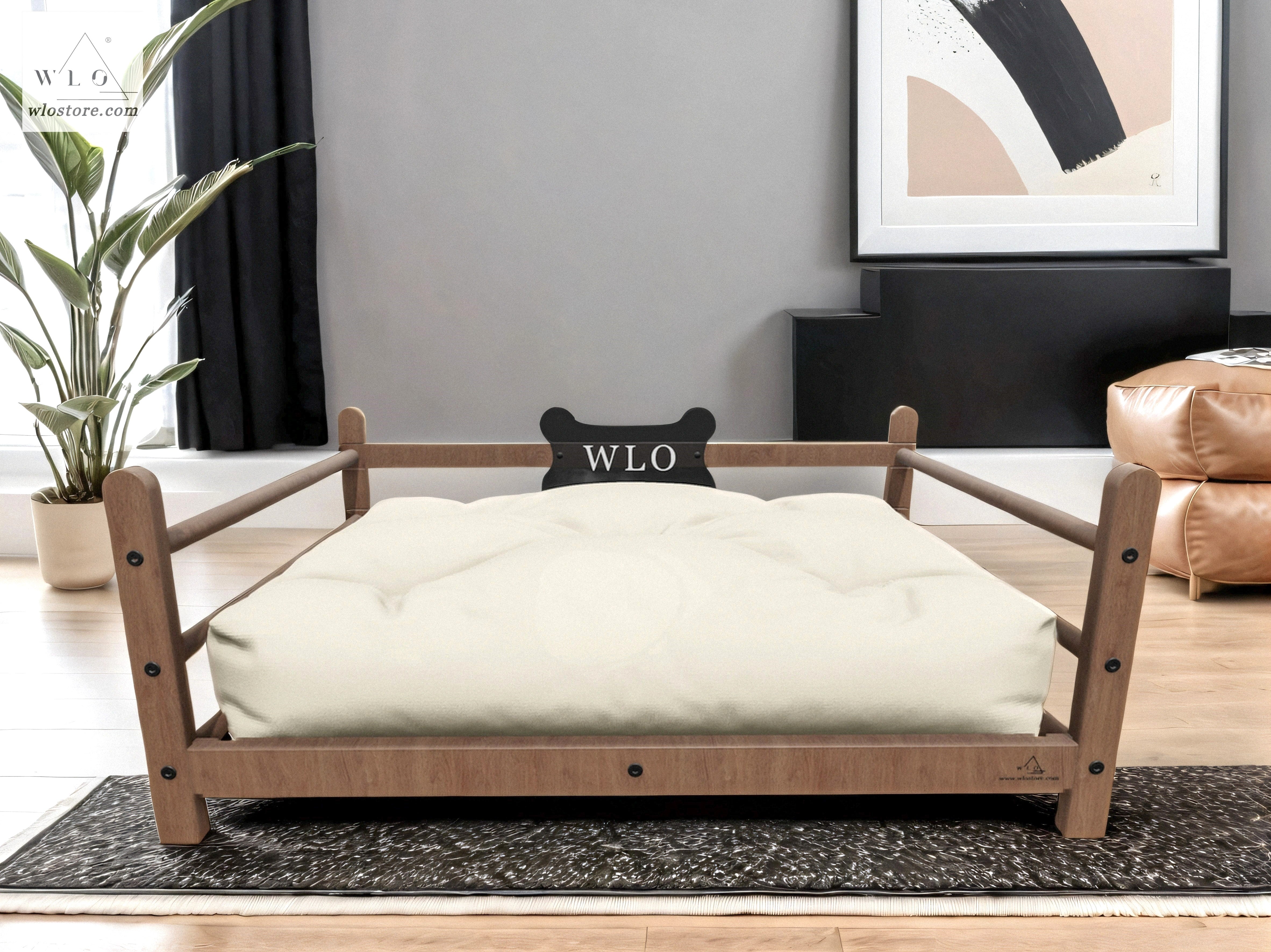 Dog fashion bed frame and mattress