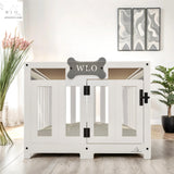 WLO® White Pueblo Modern Dog Crate