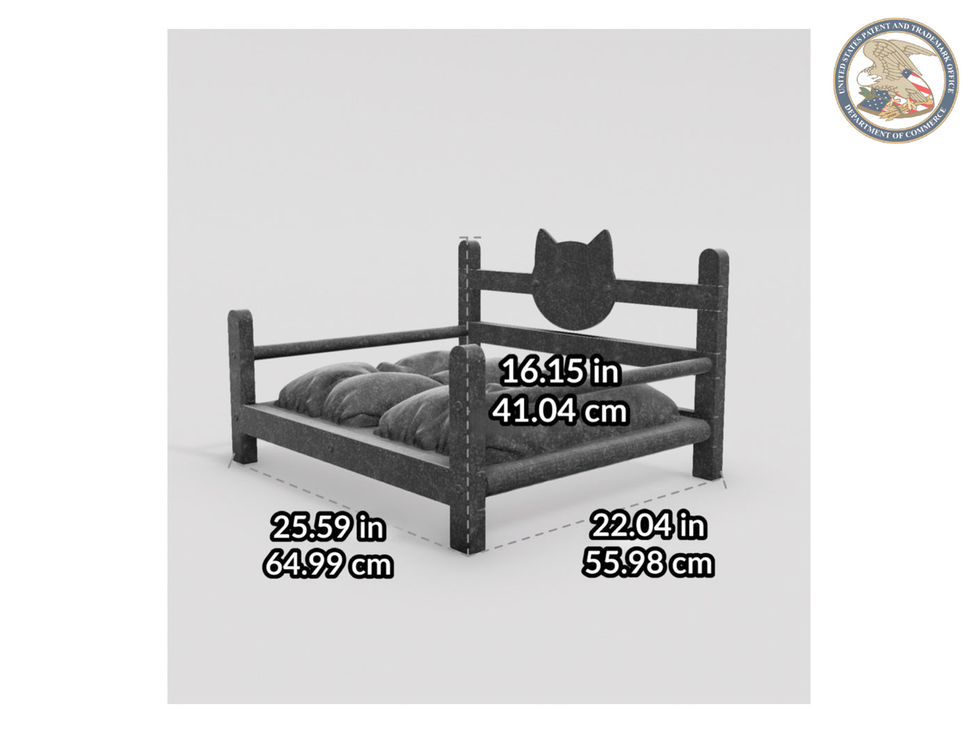 WLO® Walnut Basic Modern Cat Bed