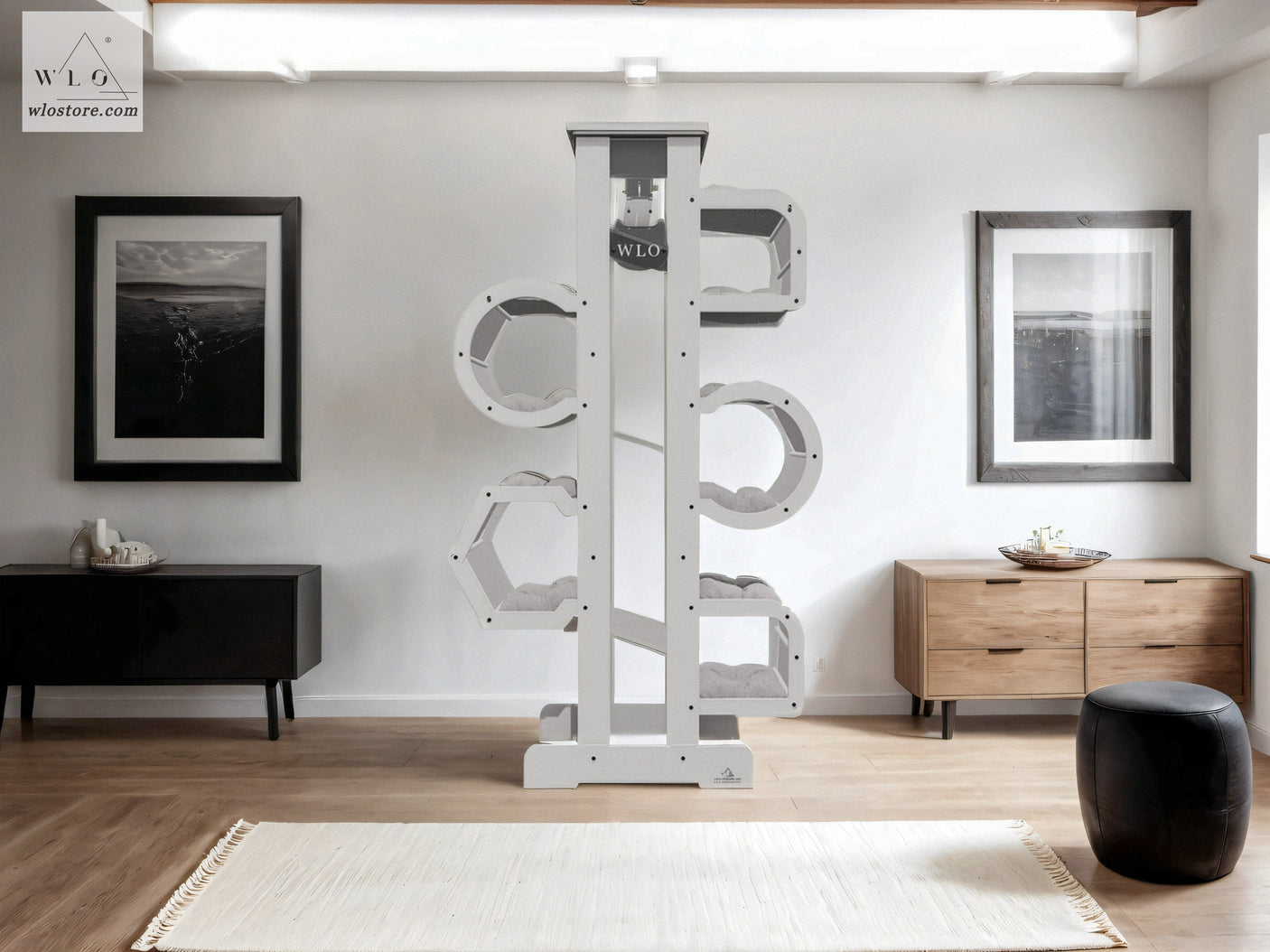 WLO® White Impera Modern Cat Tree