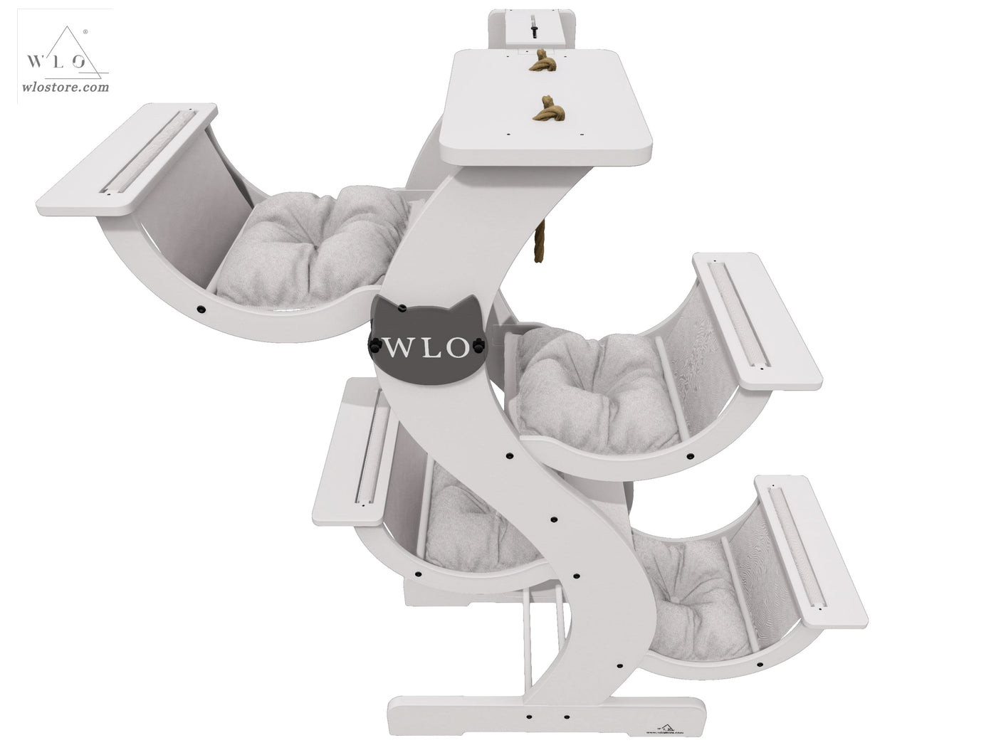 WLO® White Skyline Modern Cat Tree