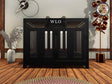 WLO® Black & Black Pueblo Modern Dog Crate, Premium Wooden Dog Crate with Free Customization, Gift Cushion Covers - WLO Wood