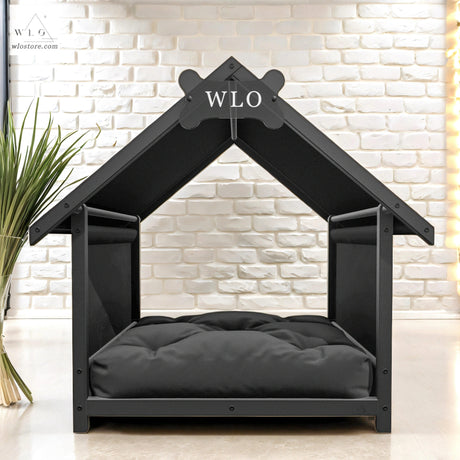 WLO® Black Basic Plus Modern Dog House - WLO Store