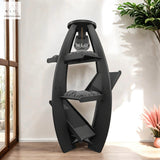 WLO® Black Circular Modern Cat Tree - WLO Store