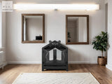 WLO® Black Gabled Elevated Modern Dog House - WLO Store