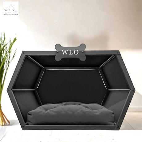 WLO® Black Hexxon Modern Dog House - WLO Store