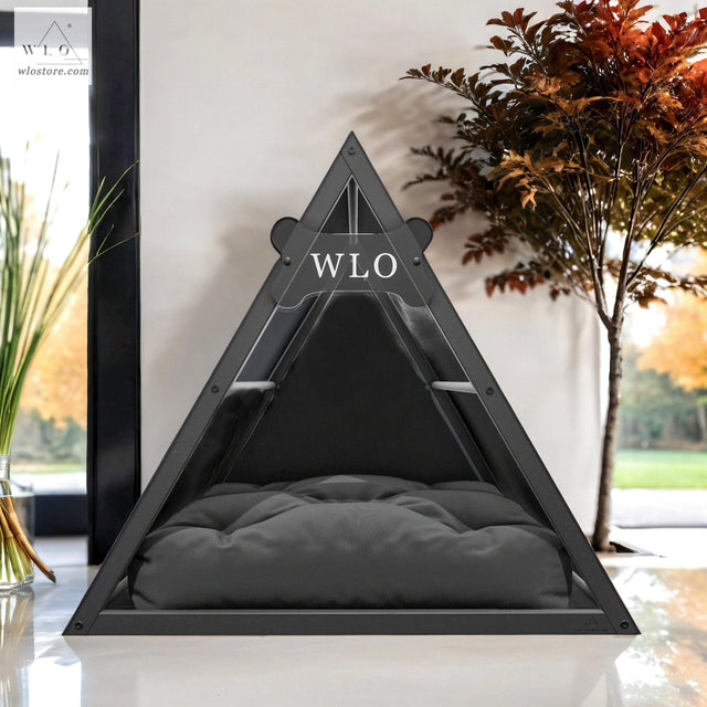 WLO® Black Lakota Modern Dog House - WLO Store