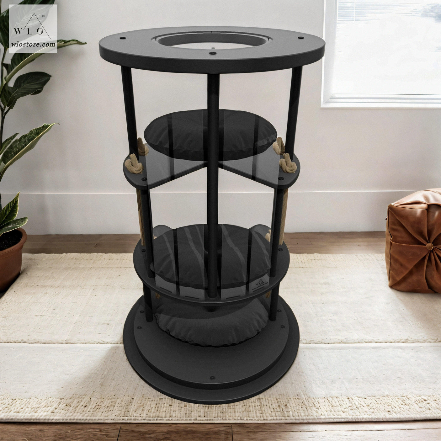 WLO® Black Ocean Gate Modern Cat Tree - WLO Store