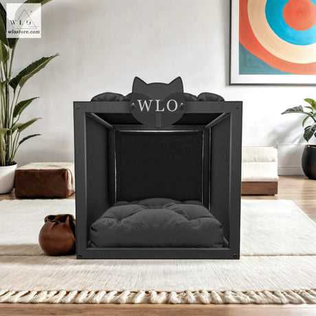 WLO® Black Pueblo Modern Cat Bed - WLO Store