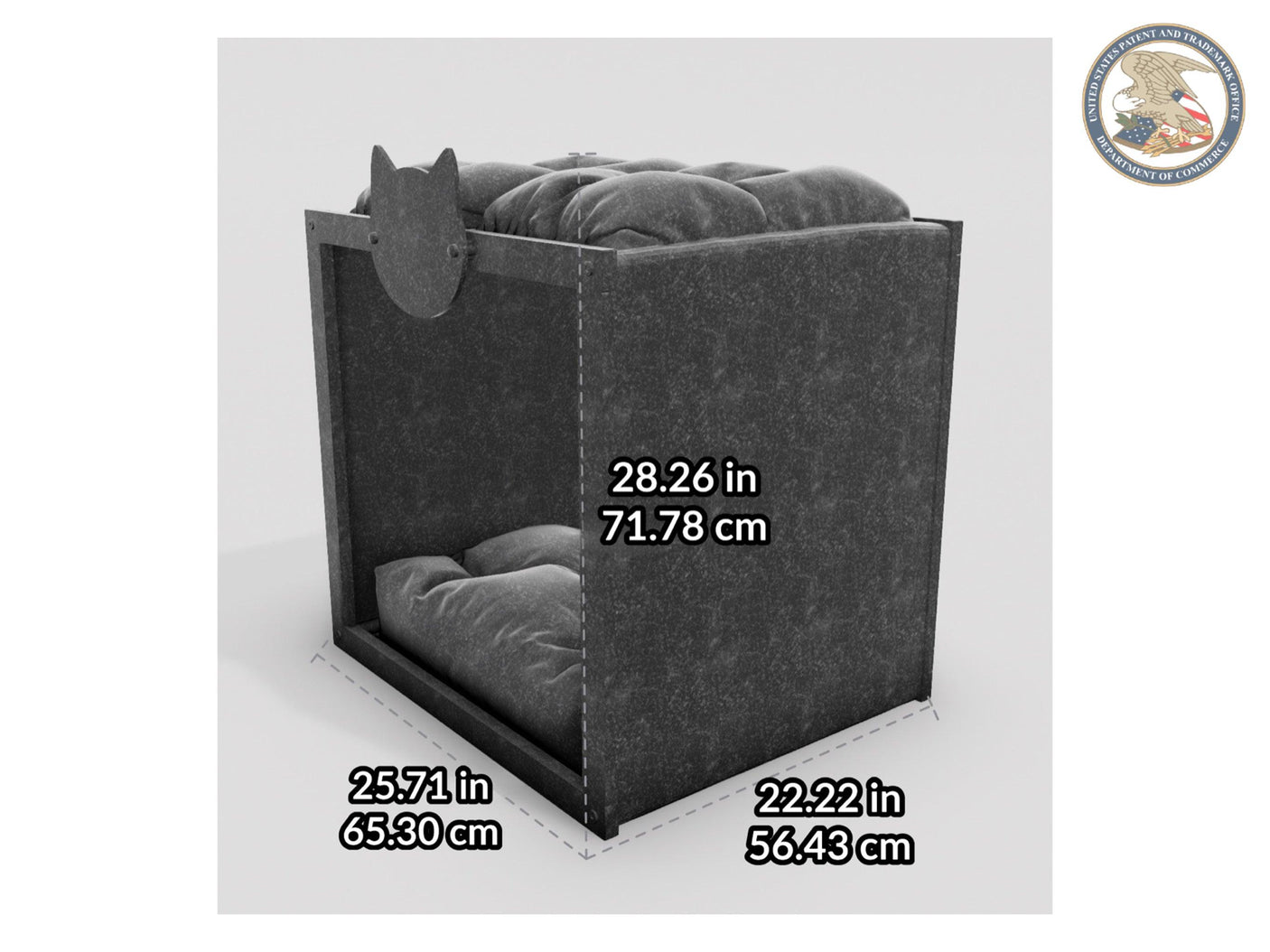 WLO® Black Pueblo Modern Cat Bed - WLO Store