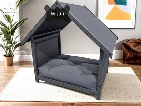 WLO® Gray Basic Plus Modern Dog House - WLO Store