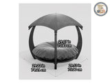 WLO® Gray Circular Modern Cat Bed - WLO Store