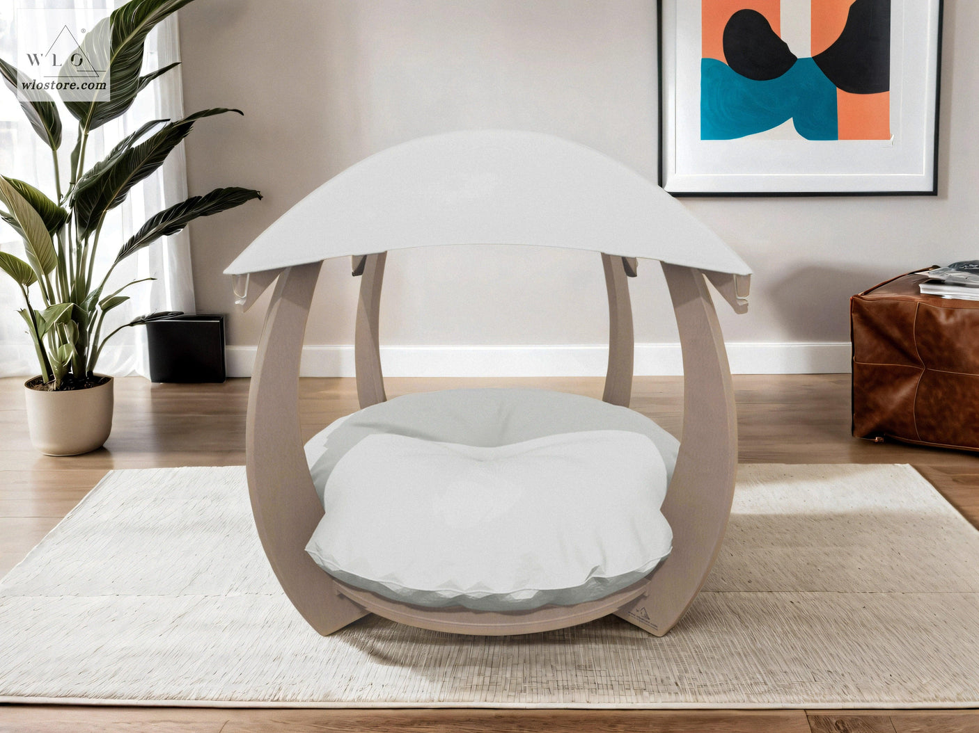 WLO® Natural Circular Modern Cat Bed - WLO Store