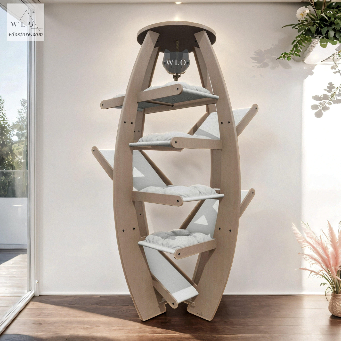 WLO® Natural Circular Modern Cat Tree - WLO Store