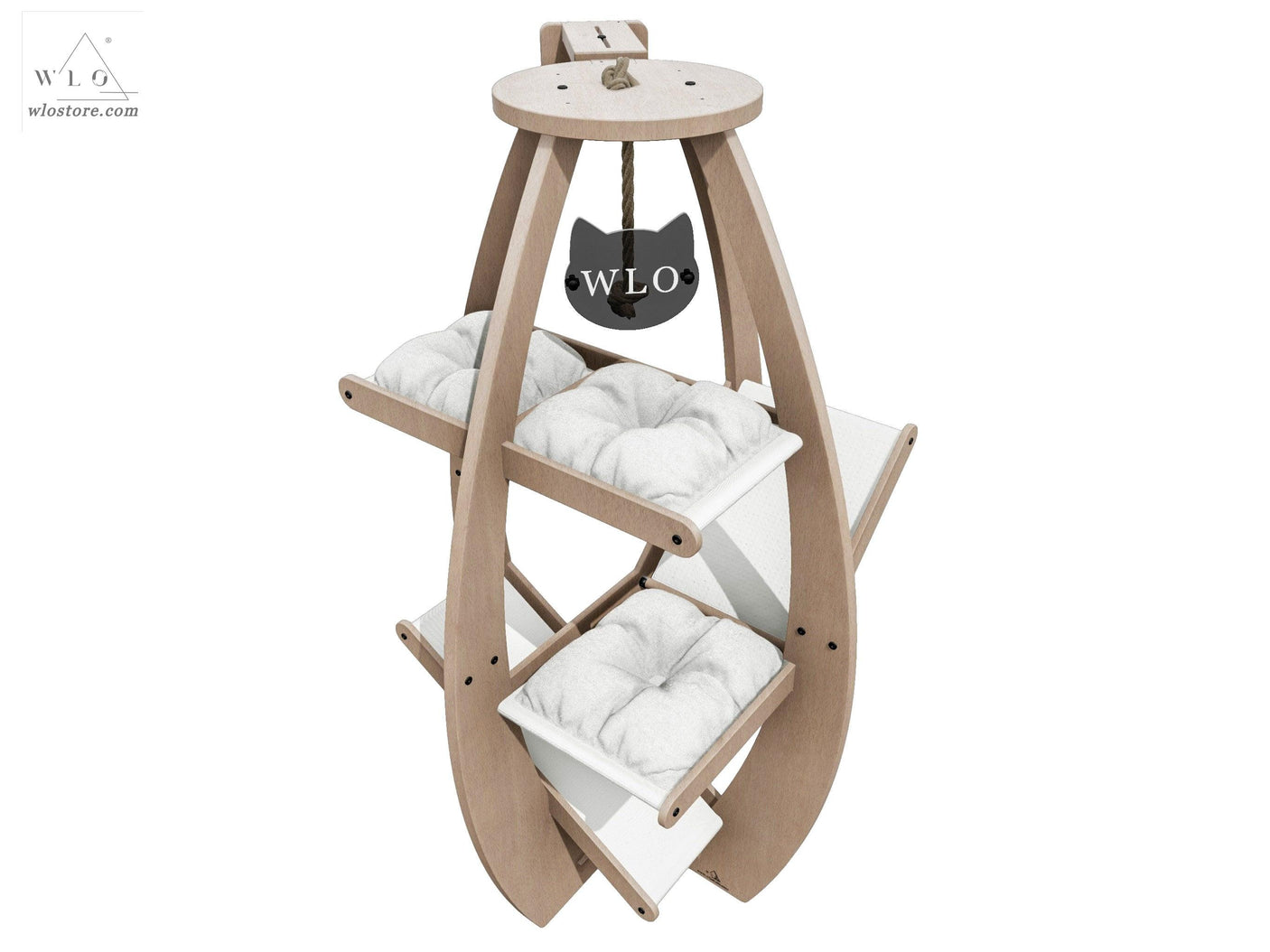 WLO® Natural Circular Modern Cat Tree - WLO Store