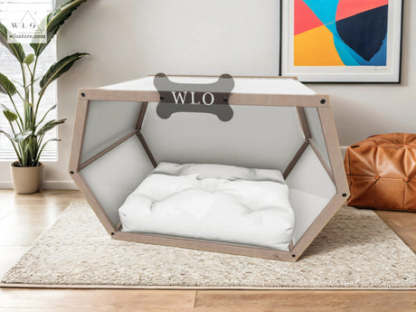 WLO® Natural Hexxon Modern Dog House - WLO Store