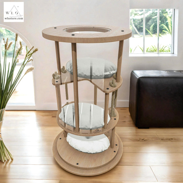 WLO® Natural Ocean Gate Modern Cat Tree - WLO Store