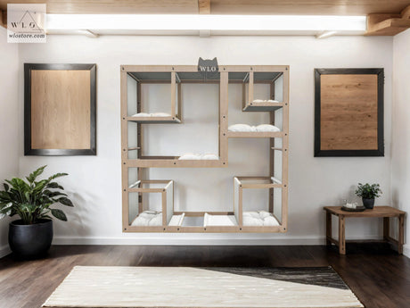 WLO® Natural Square Compact Cat Shelf - WLO Store