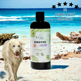 WLO® Sensitive Shampoo 13.5 oz - Organic Care for Delicate Skin | 50% Off + Gift Wooden Holder + Free Next Day Shipping for 5 Items all Organic Pet Care Products - WLO Wood