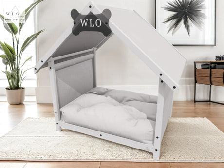 WLO® White Basic Plus Modern Dog House - WLO Store