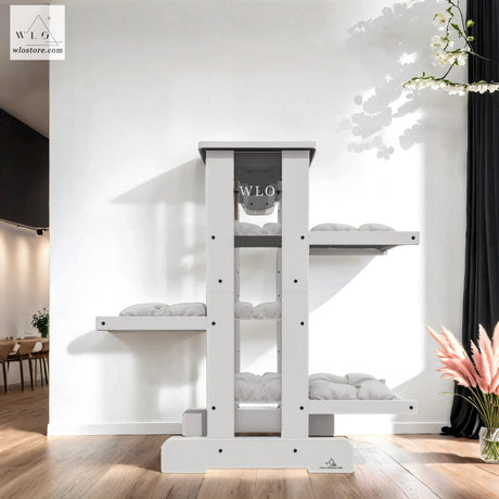 WLO® White Empire Modern Cat Tree - WLO Store