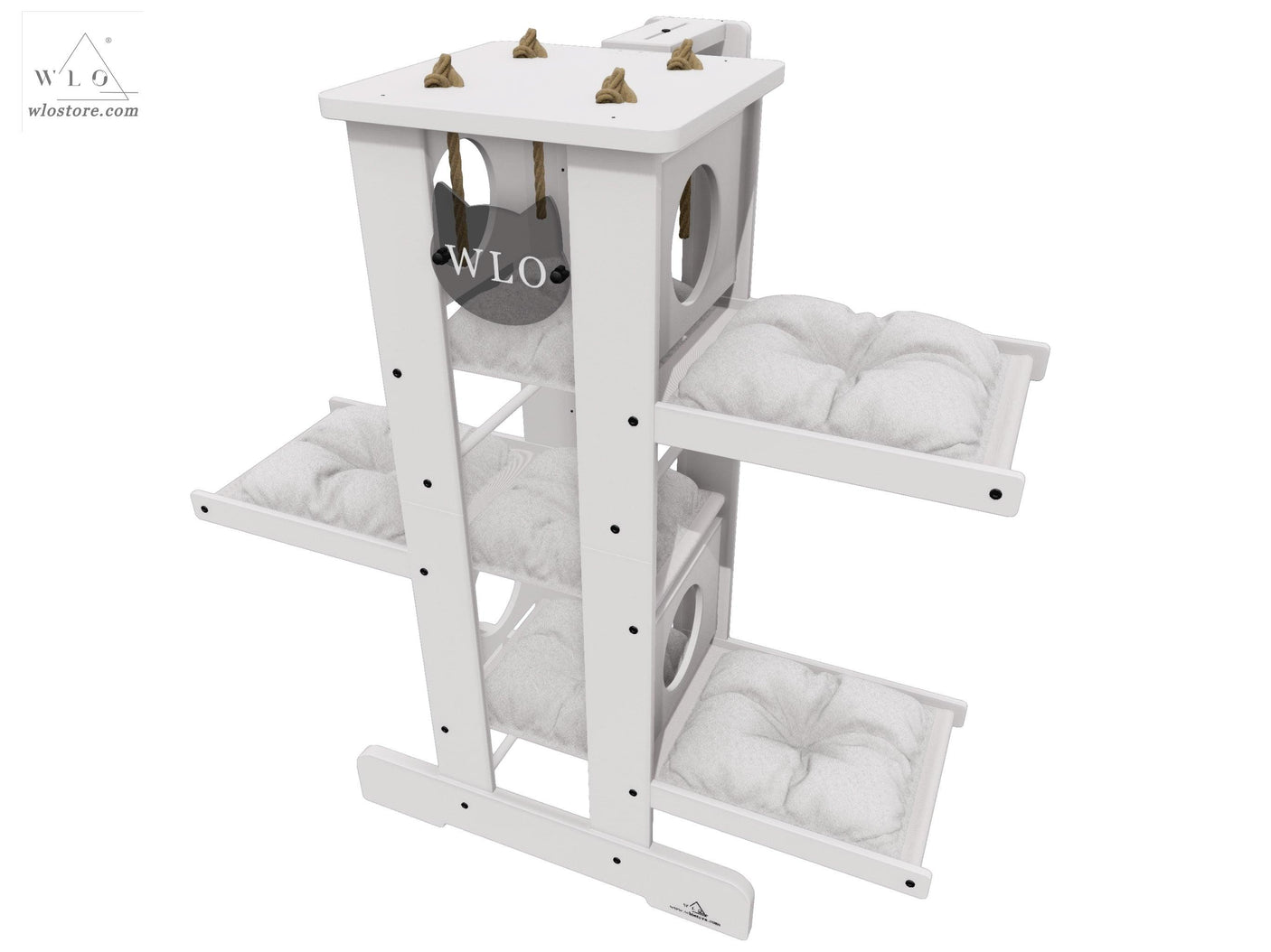 WLO® White Empire Modern Cat Tree - WLO Store