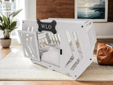 WLO® White Hexxon Modern Dog Crate - WLO Store