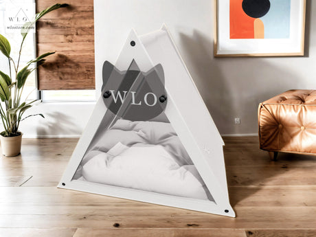 WLO® White Lakota Modern Cat Bed - WLO Store