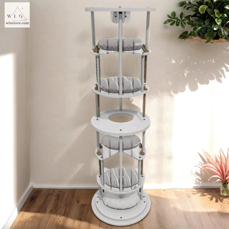 WLO® White Ocean Gate Modern Cat Tree - WLO Store