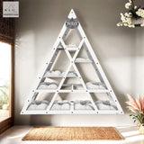 WLO® White Triangle Compact Cat Shelf - WLO Store