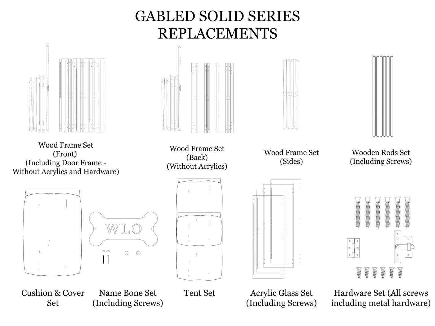 Replacements for Gabled Solid Houses - WLO Wood