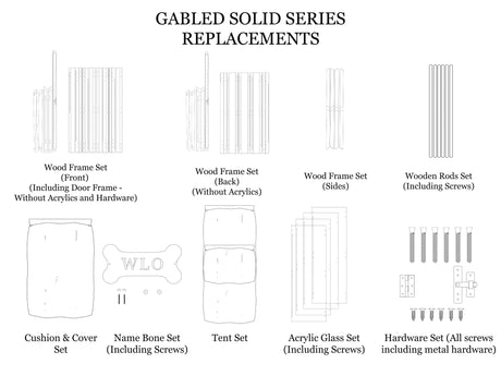 Replacements for Gabled Solid Houses - WLO Wood