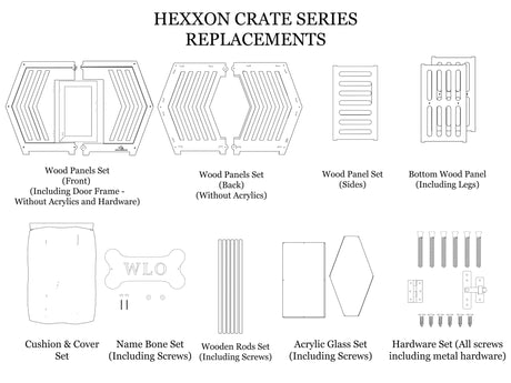 Replacements for Hexxon Plywood Crate Series - WLO Wood