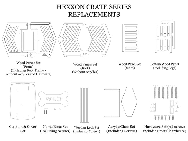 Replacements for Hexxon Plywood Crate Series - WLO Wood