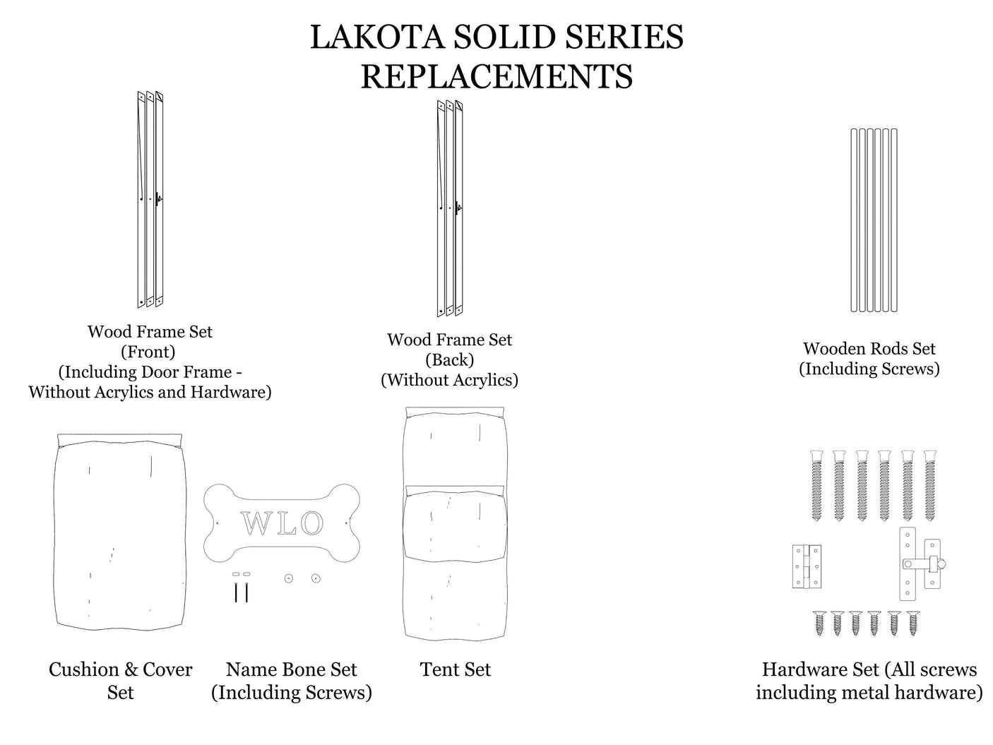 Replacements for Hexxon Solid Houses - WLO Wood