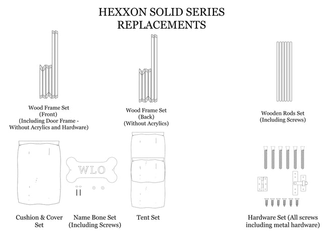 Replacements for Hexxon Solid Houses - WLO Wood