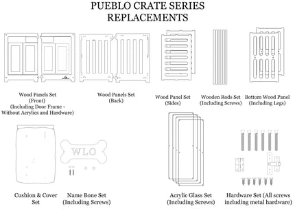 Replacements for Pueblo Plywood Crate Series - WLO Wood