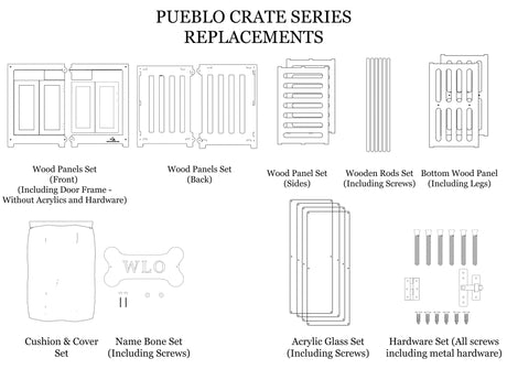 Replacements for Pueblo Plywood Crate Series - WLO Wood