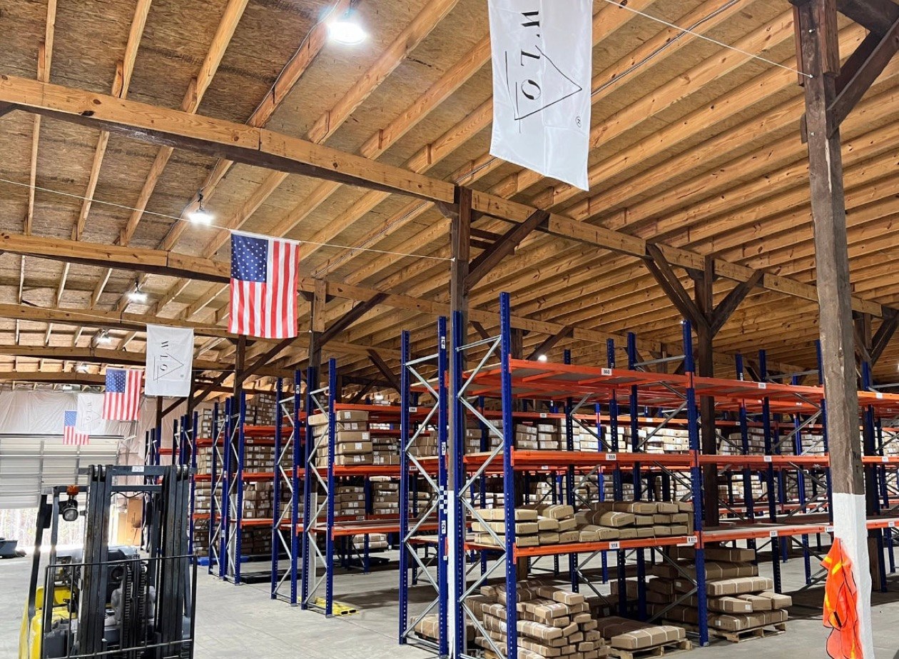The WLO workshop floor in Lexington, North Carolina, where houses are made