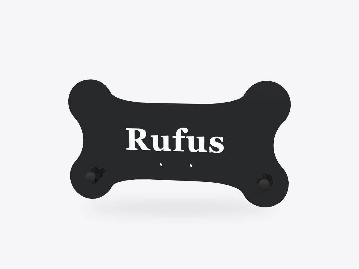 Engraved name tag